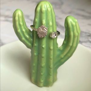 Alex and Ani Lotus Peace Petals adjustable ring